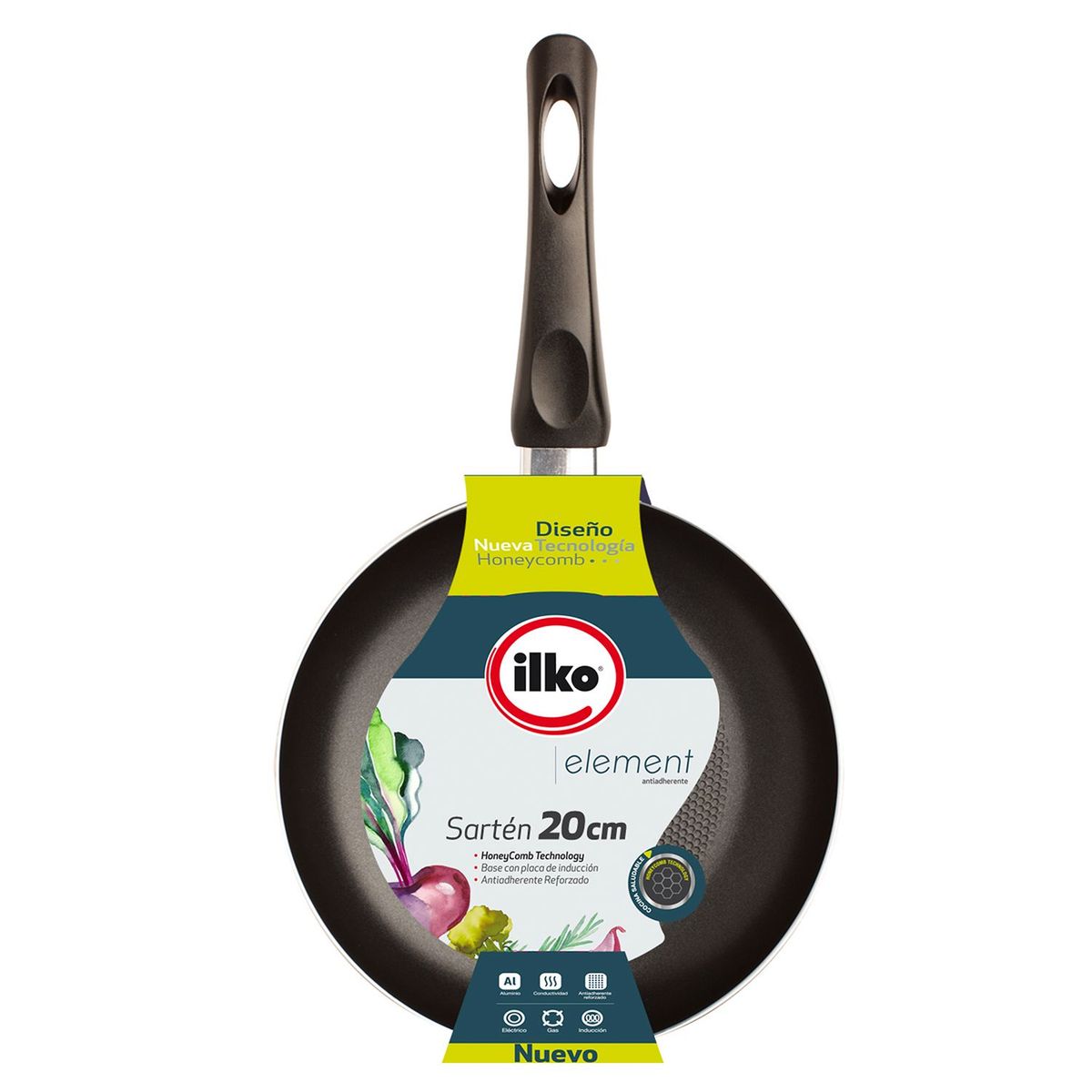 ILKO - Sartén Antiadherente 20 cm Element