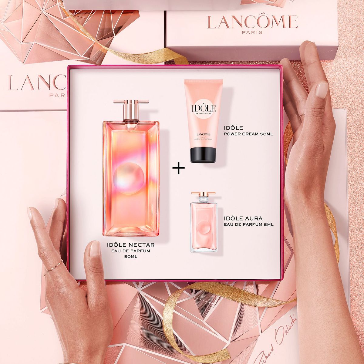 LANCOME - Estuche Idole Nectar (Fragancia 50ml + Power Cream 50ml + Miniature 5ml) LANCOME Mujer