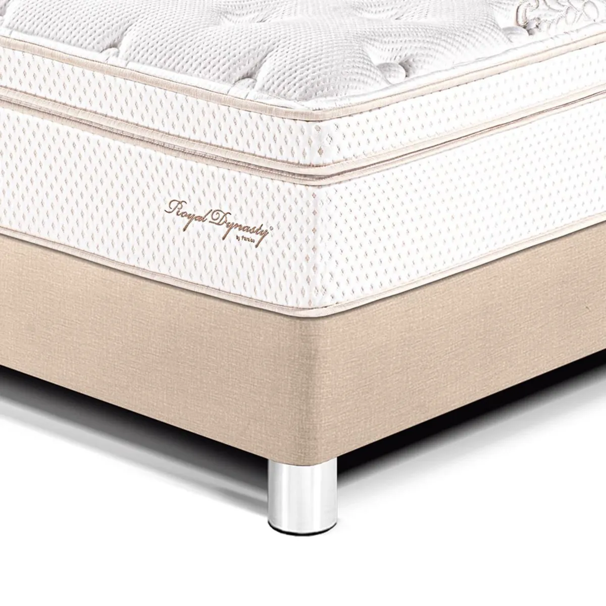 PARAISO - Dormitorio Royal Dynasty Gold 2 Plz + 2 Almohadas Viscoelásticas + Protector