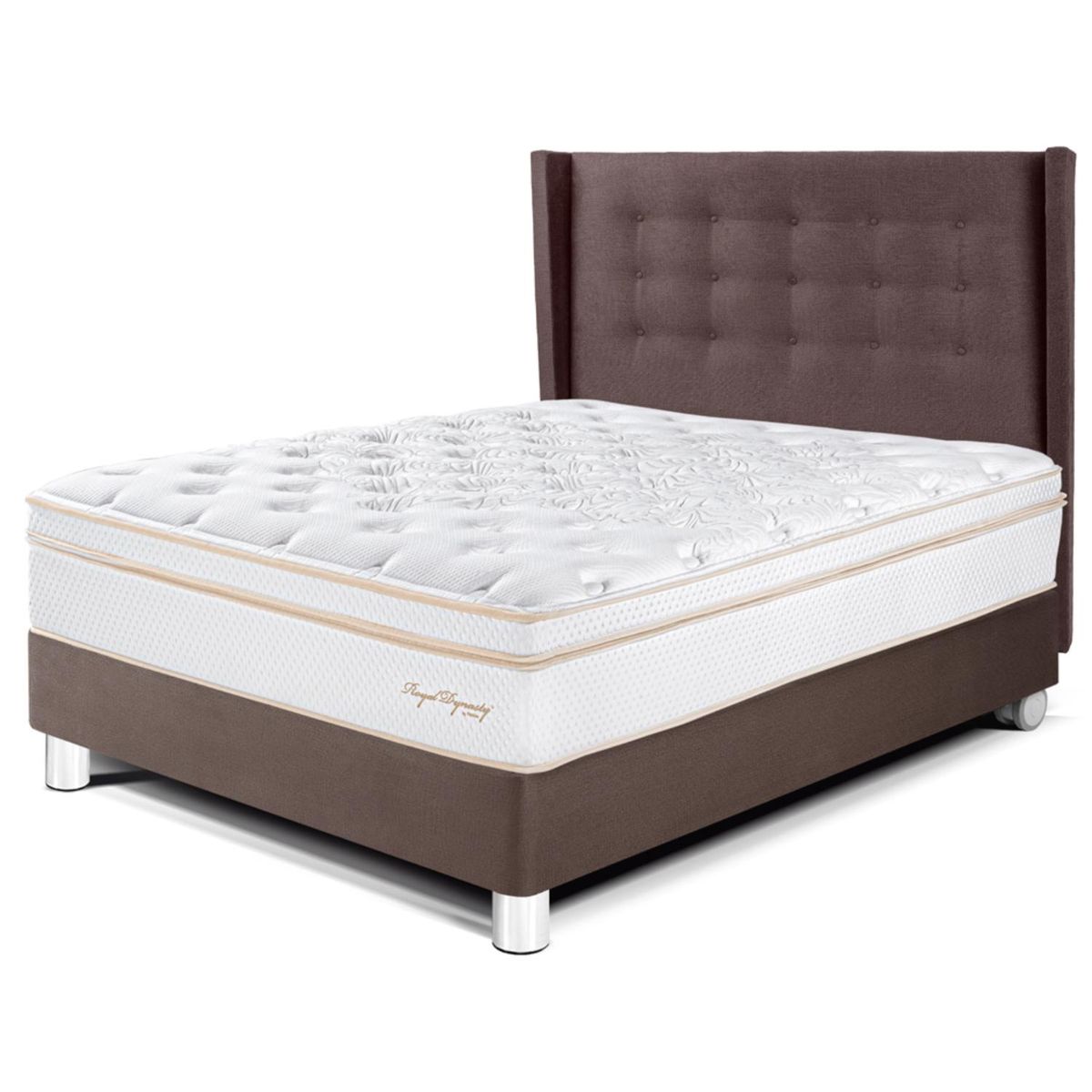 PARAISO - Dormitorio Royal Dynasty Gold 2 Plz + 2 Almohadas Viscoelásticas + Protector