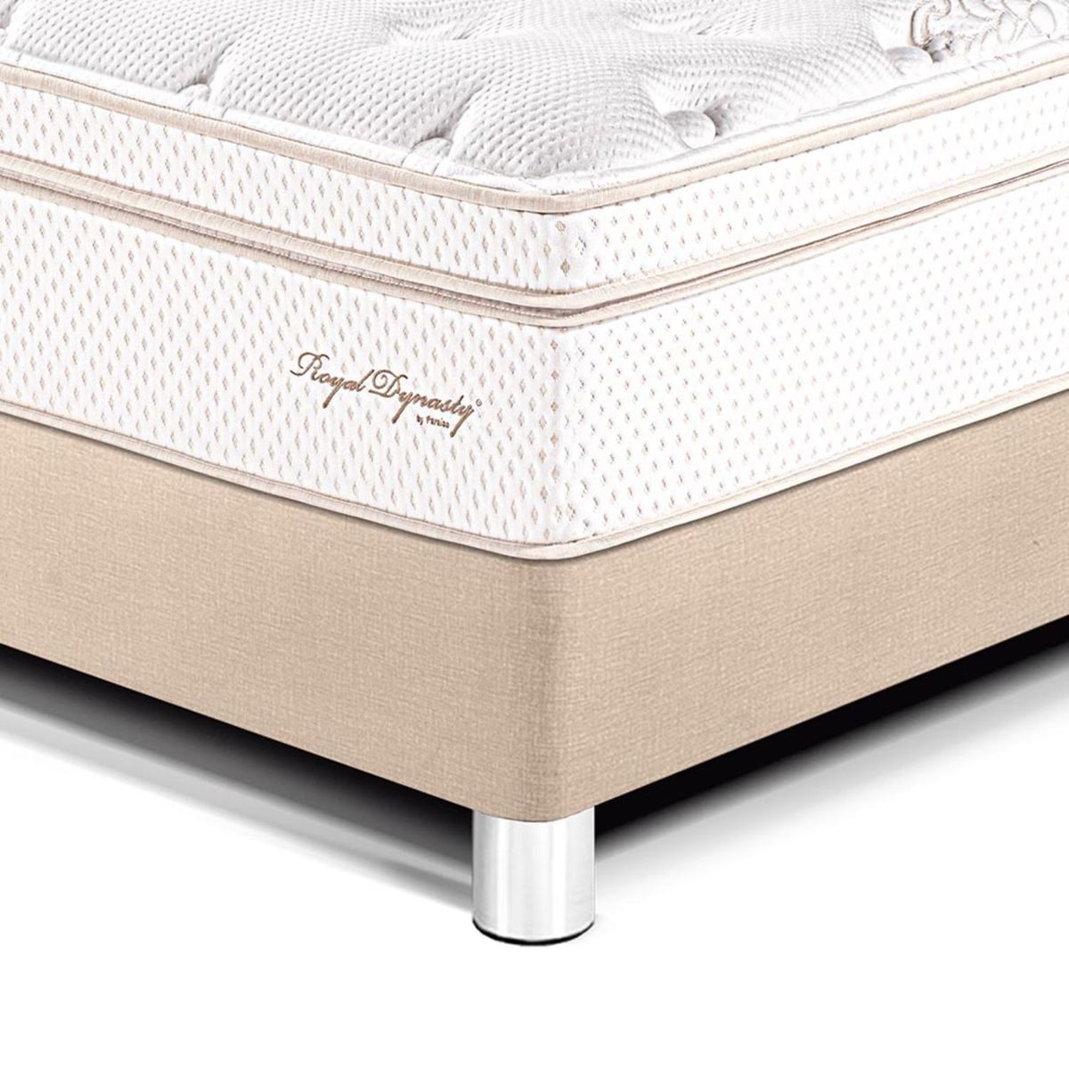 PARAISO - Dormitorio Royal Dynasty Gold King + 2 Almohadas Viscoelásticas + Protector