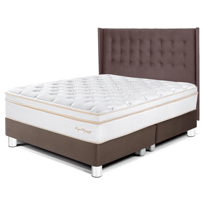 PARAISO - Dormitorio Royal Dynasty Gold King + 2 Almohadas Viscoelásticas + Protector