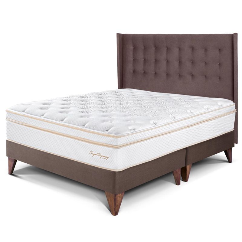 PARAISO - Dormitorio Europeo Royal Dynasty Gold King + 2 Almohadas Viscoelásticas + Protector