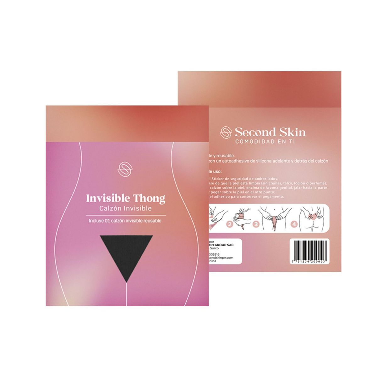SECOND SKIN - Calzón Invisible Mujer Second Skin