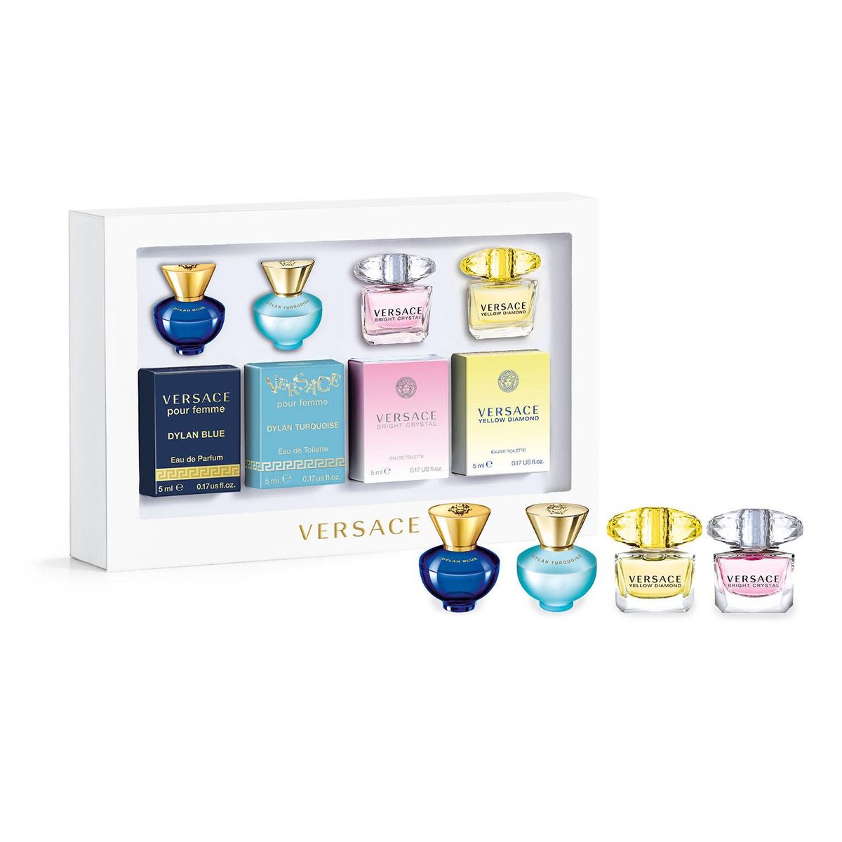 VERSACE - Set Miniaturas Versace Femenino: Floral-Frutal Eau De Toilette