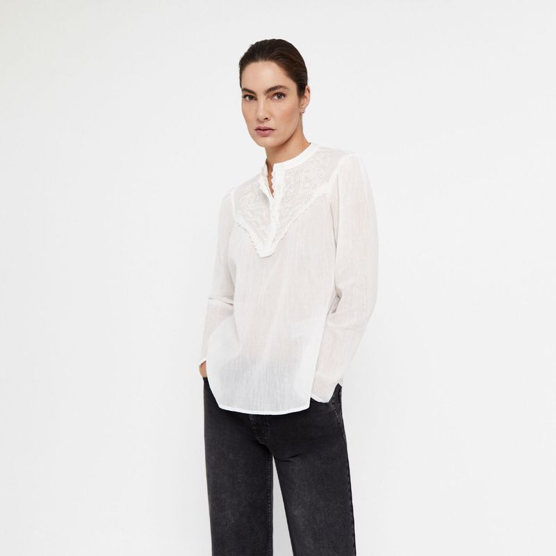 CORTEFIEL - Blusa Manga Larga Mujer Cortefiel