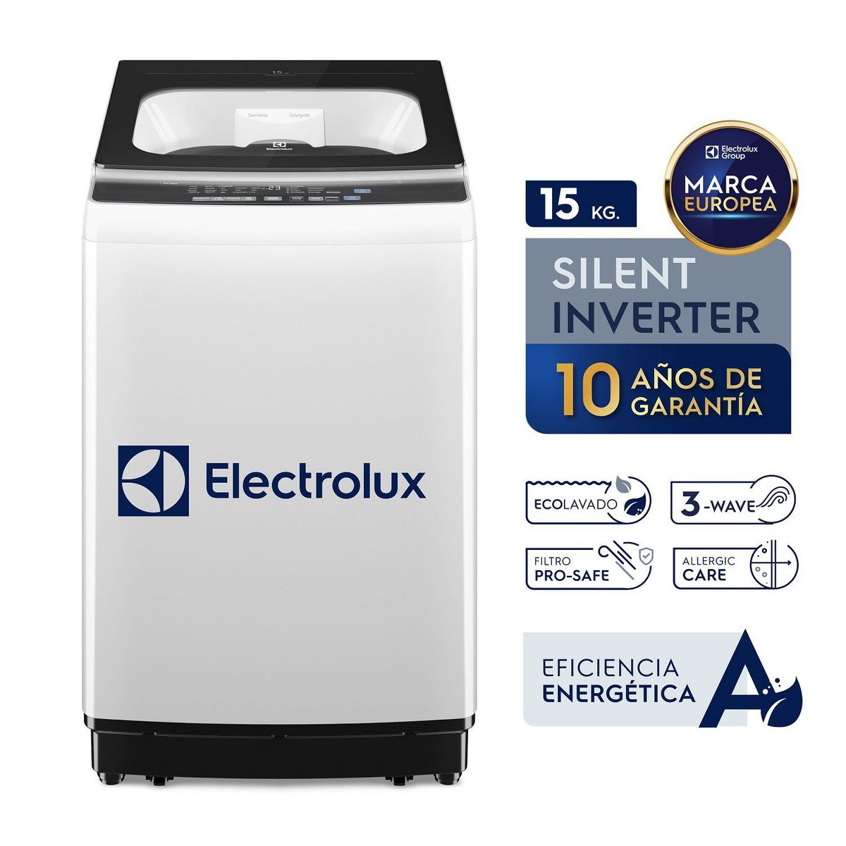 ELECTROLUX - Lavadora Inverter 15kg Blanco EWIP15F2XSWW