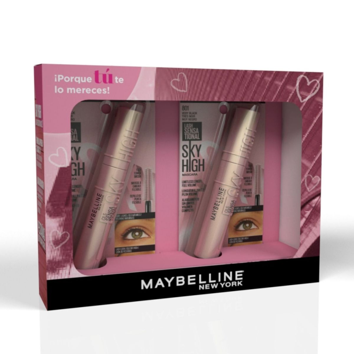 MAYBELLINE - Set Máscara Sky High A Prueba de Agua X2 - Maybelline