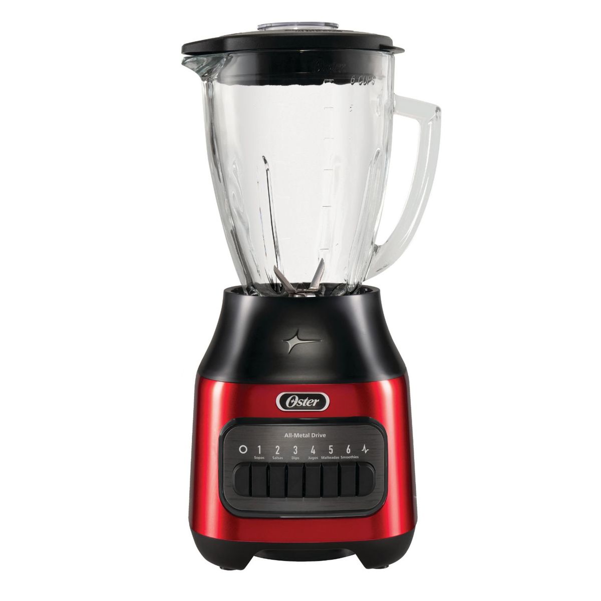 OSTER - Licuadora Oster 6 Velocidades 1.5L Roja