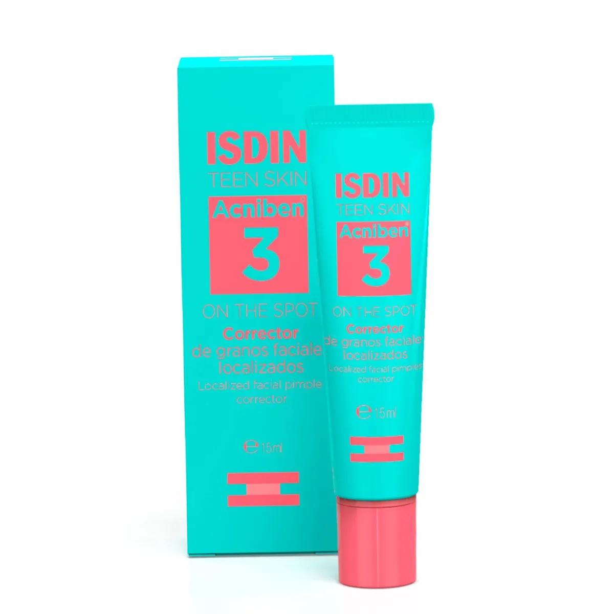 ISDIN - ISDIN Acniben ON THE SPOT 15ML - Gel corrector de granos faciales localizados para piel grasa/tendencia acneica