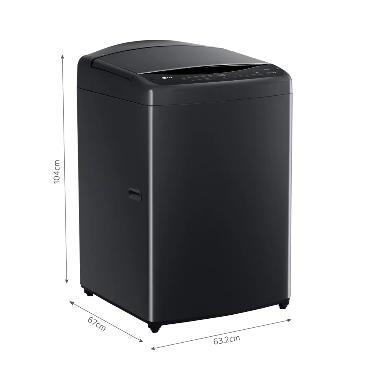 LG - Lavadora WT21PBVS6 21Kg AI DD Carga Superior Negro Plateado LG
