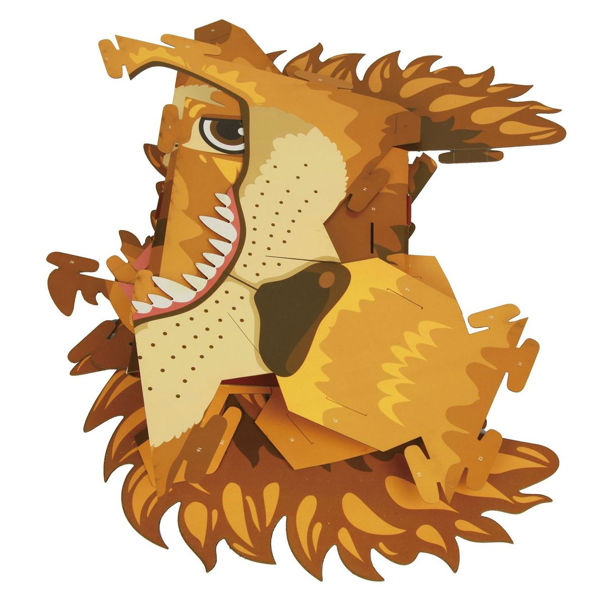 FIESTA CRAFTS - Máscara Leon Disfraz 3D