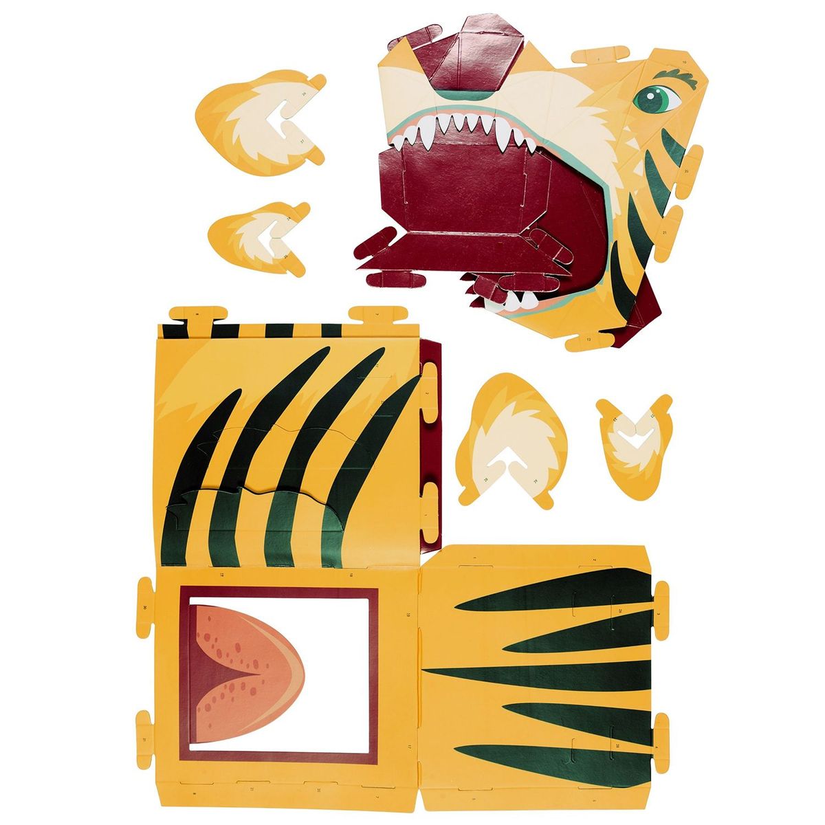 FIESTA CRAFTS - Máscara Tigre Disfraz 3D