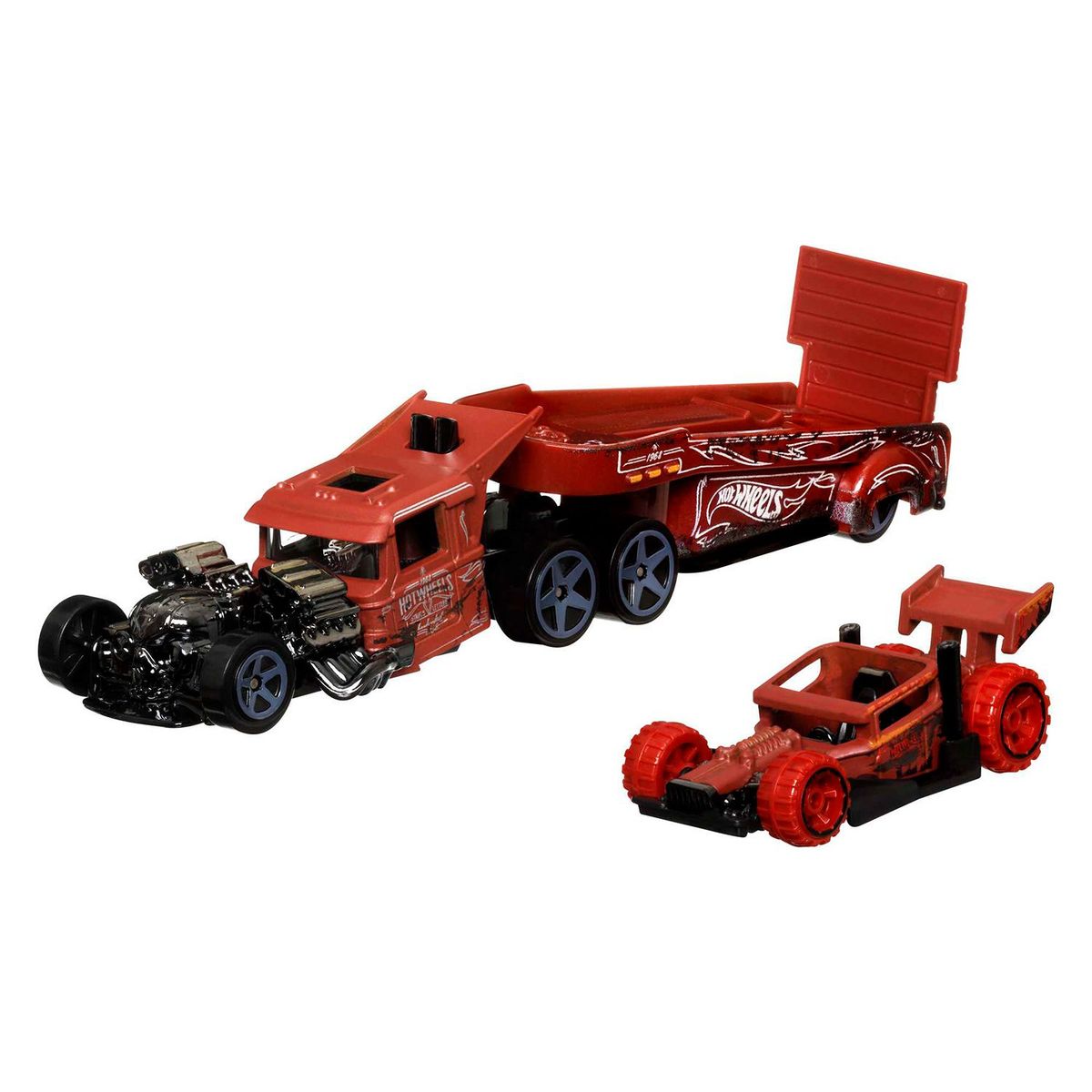 HOT WHEELS - Auto Super Rigs Rumble con vehículo Hot Wheels