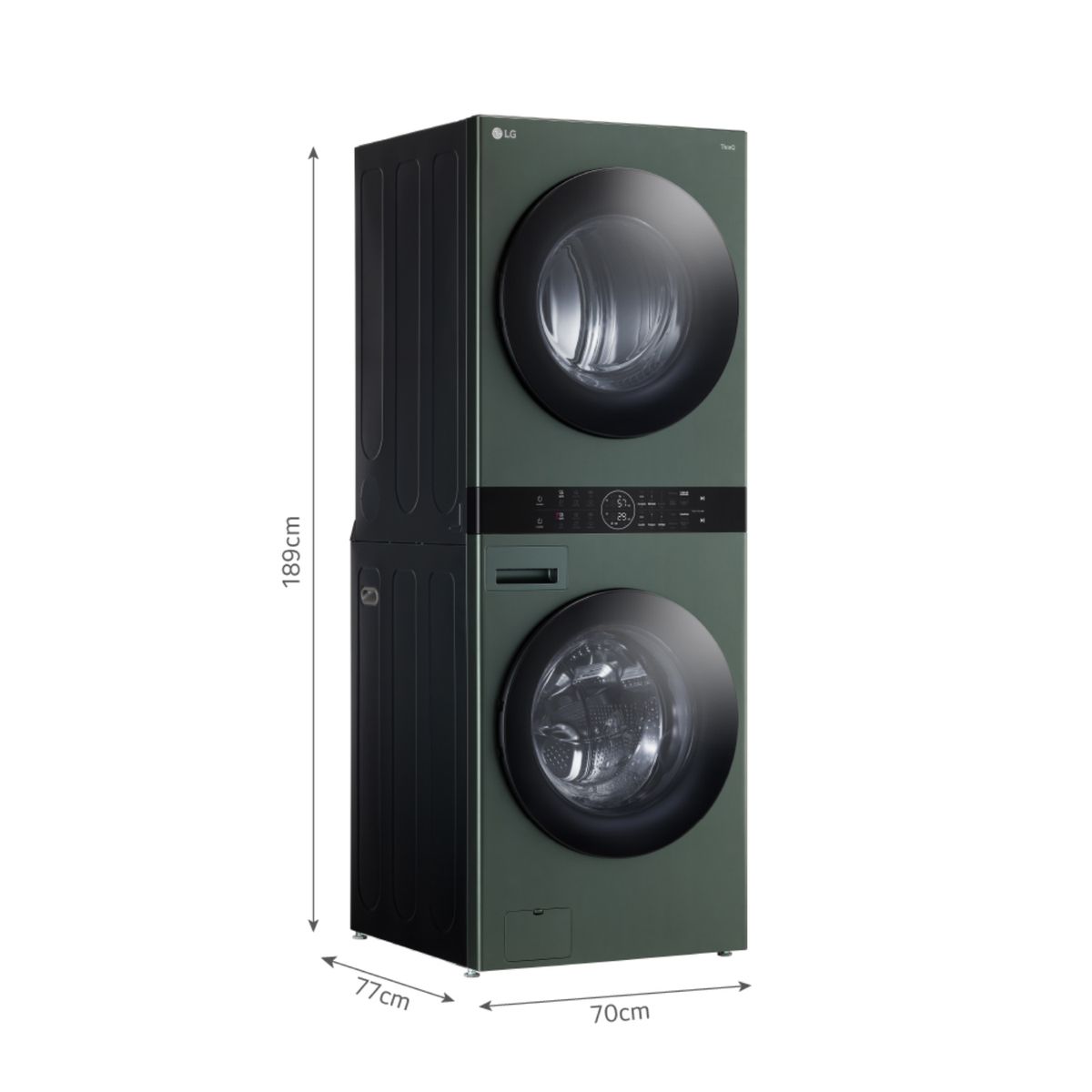 LG - Centro De Lavado Washtower WK22GGS6 22/16kg AI DD Carga Frontal Verde LG