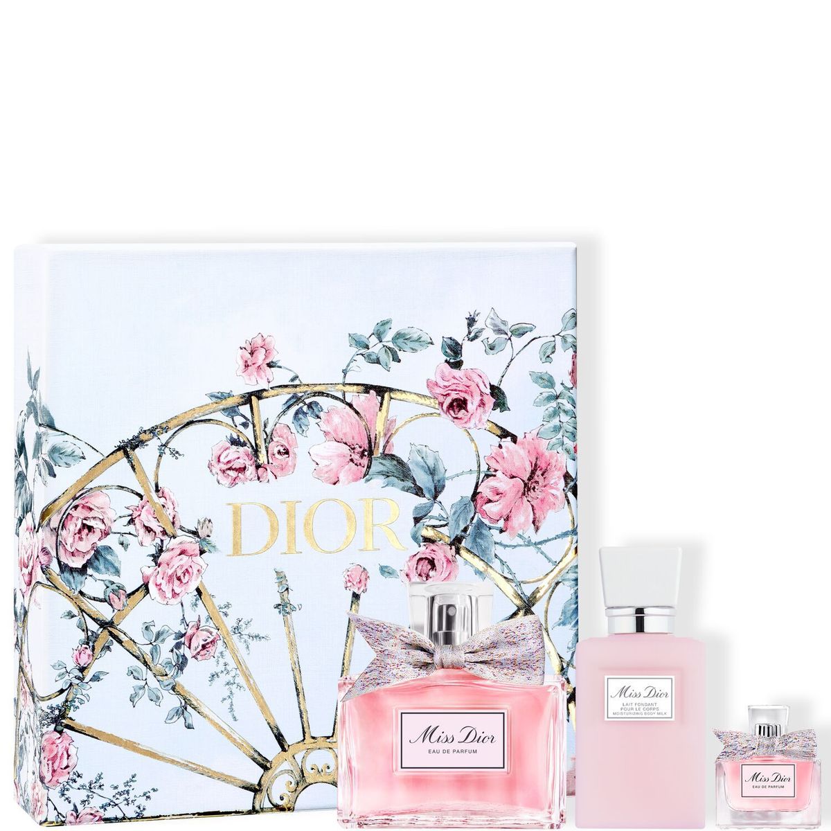 DIOR - Set de Regalo Miss Dior - Eau de Parfum, Body Lotion y Perfume en Miniatura