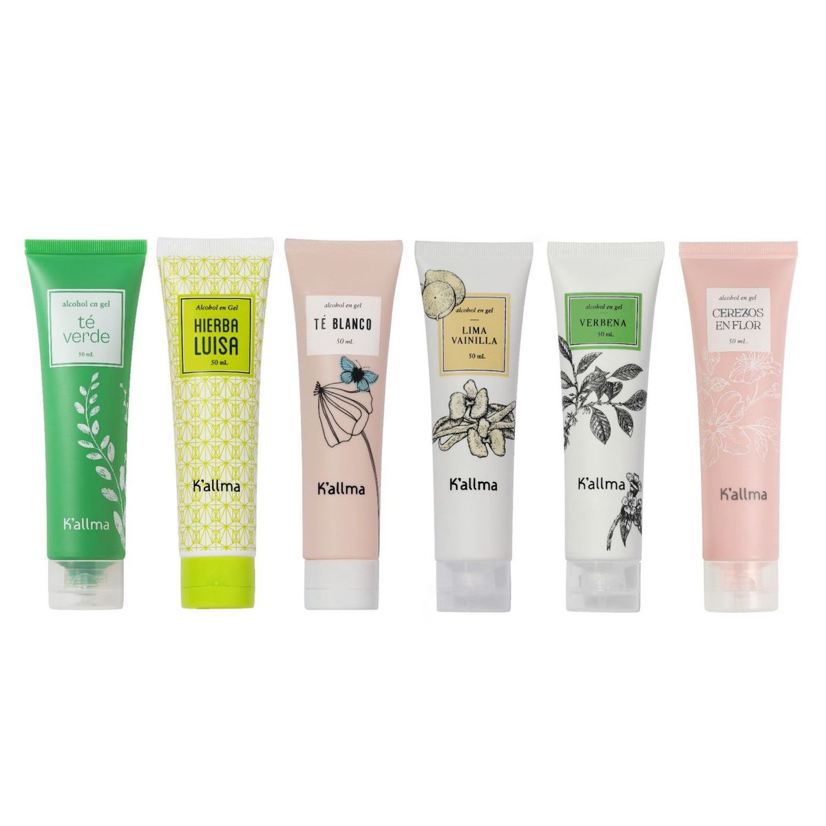 K'ALLMA - Pack K'allma x6 Alcohol en gel Mini 50ml