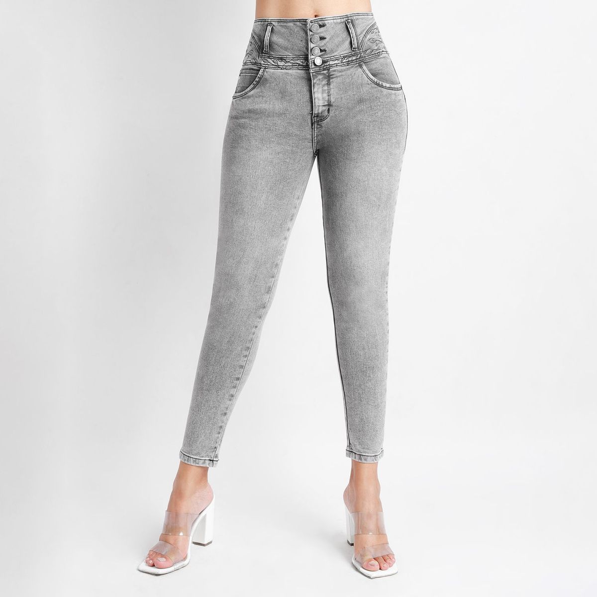 KANSAS - Pantalón Jean Skinny Mujer Kansas