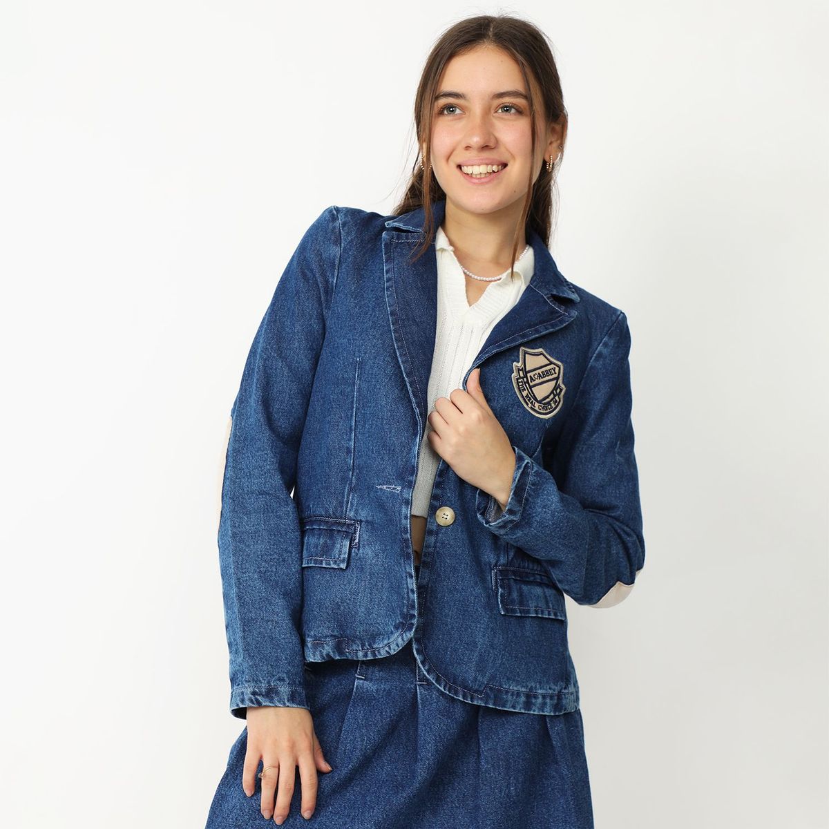 AMERICAN ABBEY - Blazer Jean Mujer American Abbey