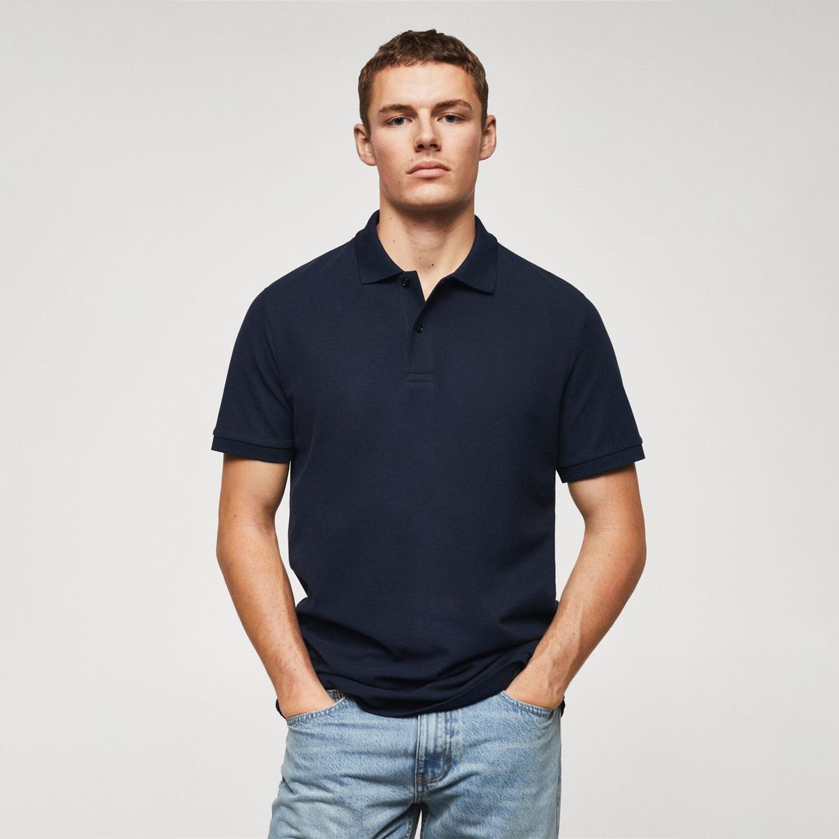 MANGO - Polo Manga Corta Hombre Mango