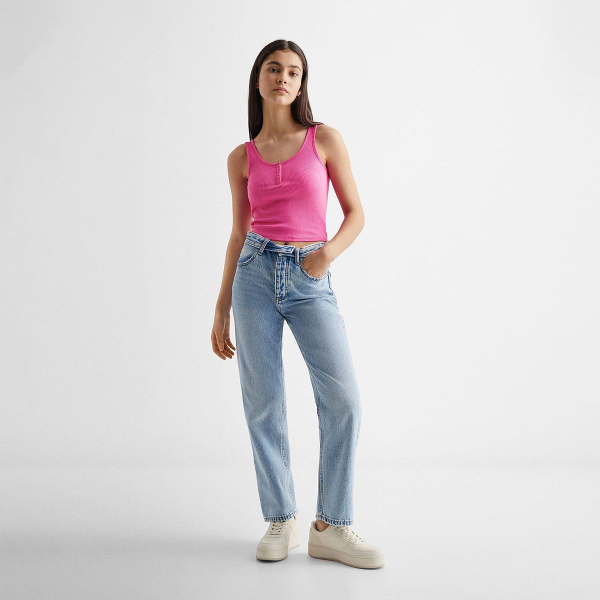 MANGO TEEN - Polo Manga Cero Mujer Mango Teen