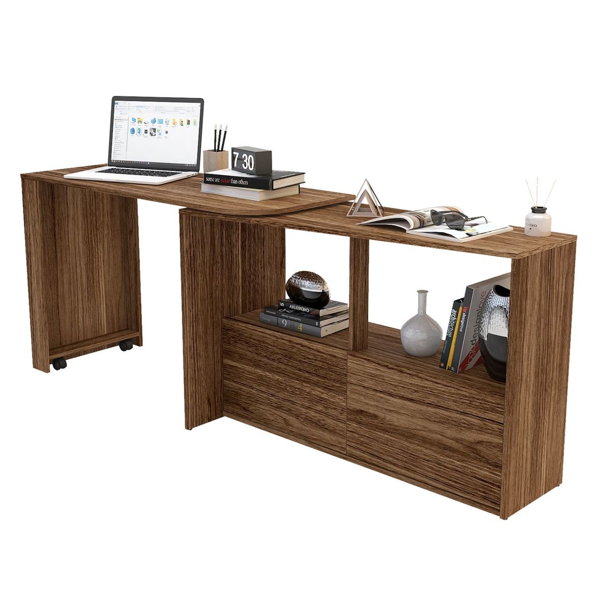 ELABORART - Escritorio Chandler Móvil 2 Puertas