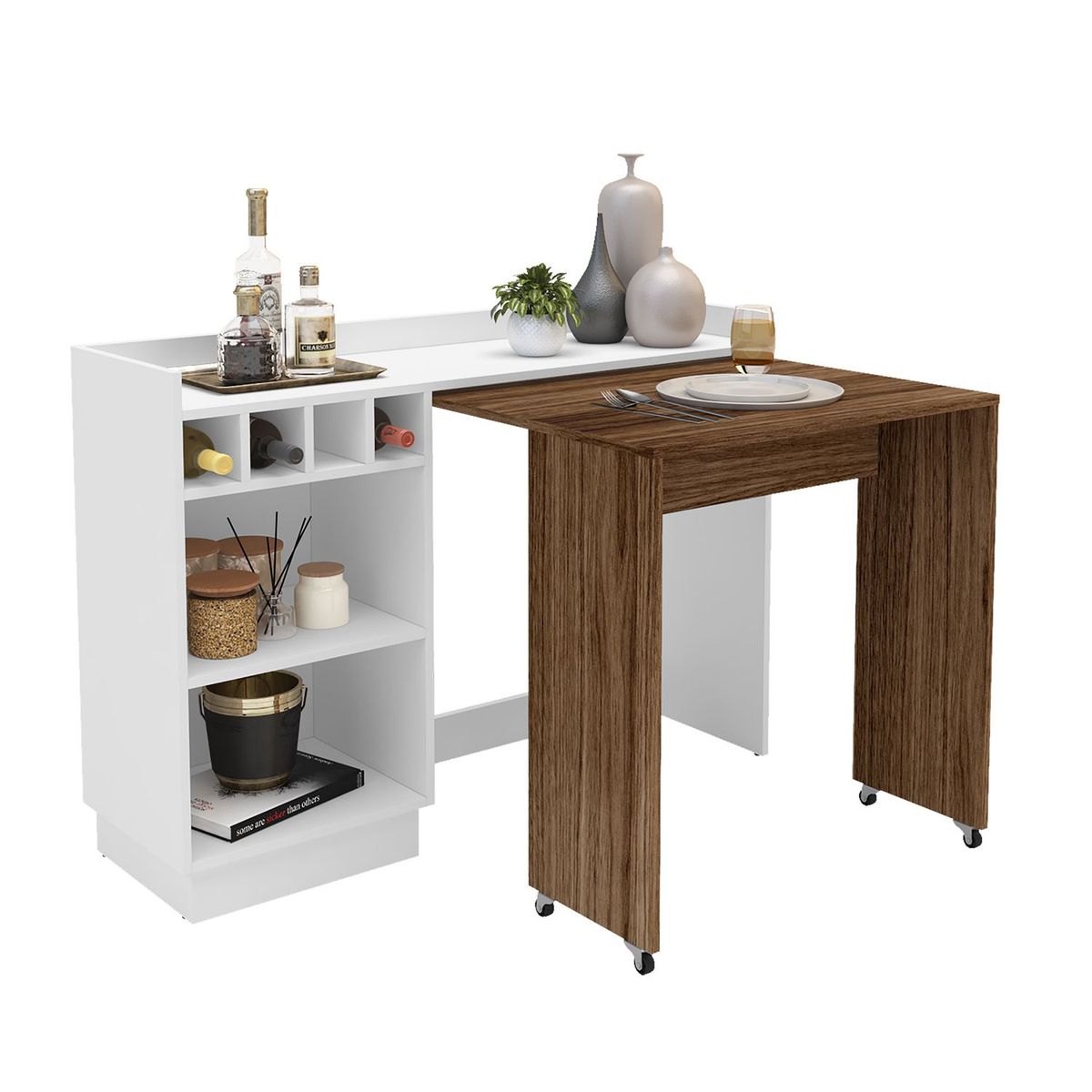 ELABORART - Aparador Mobile con Mesa Corrediza