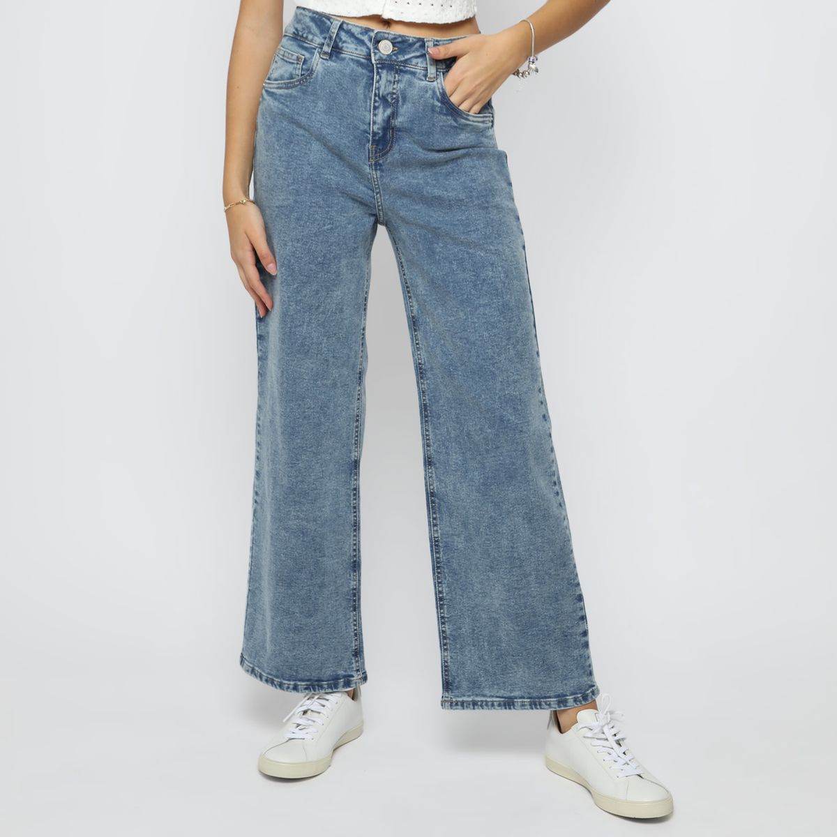 SYBILLA - Jean Straight Tiro Medio Mujer Sybilla