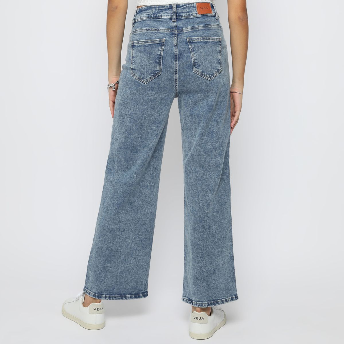 SYBILLA - Jean Straight Tiro Medio Mujer Sybilla