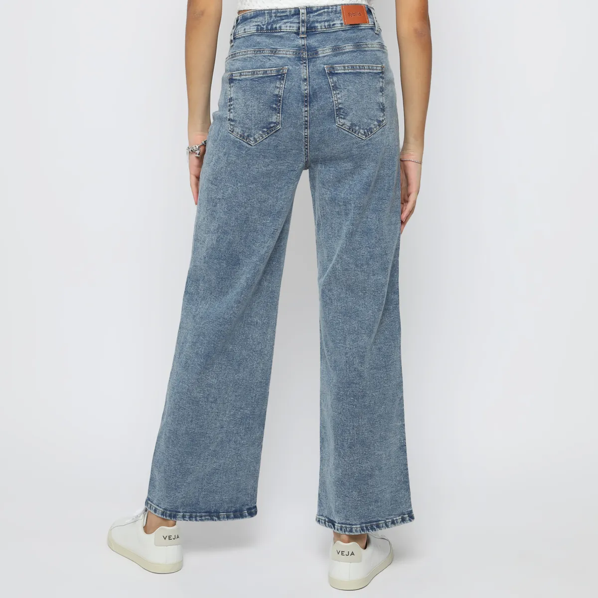 SYBILLA - Jean Straight Tiro Medio Mujer Sybilla