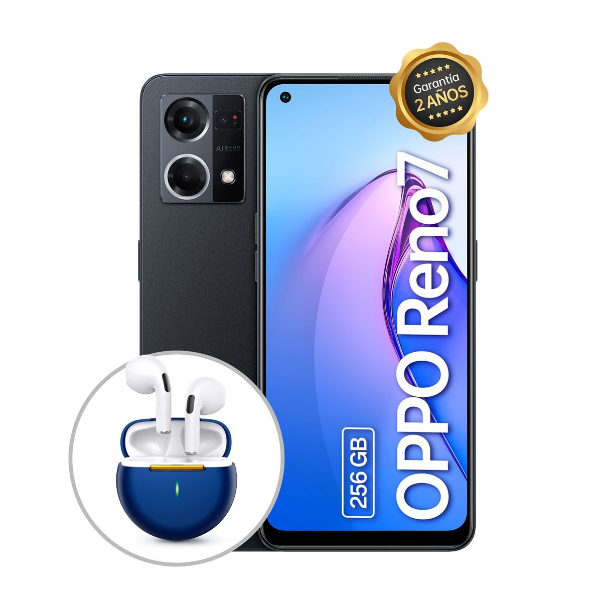 OPPO - OPPO Reno7 256GB 8GB + Buds HD14