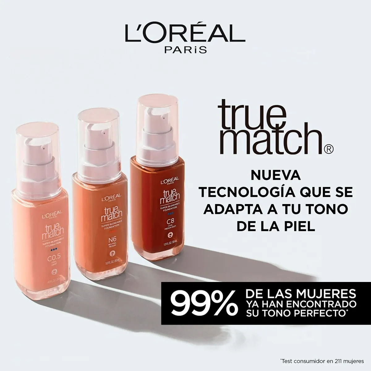 LOREAL PARIS - Base Líquida L'oréal Paris Maquillaje True Match