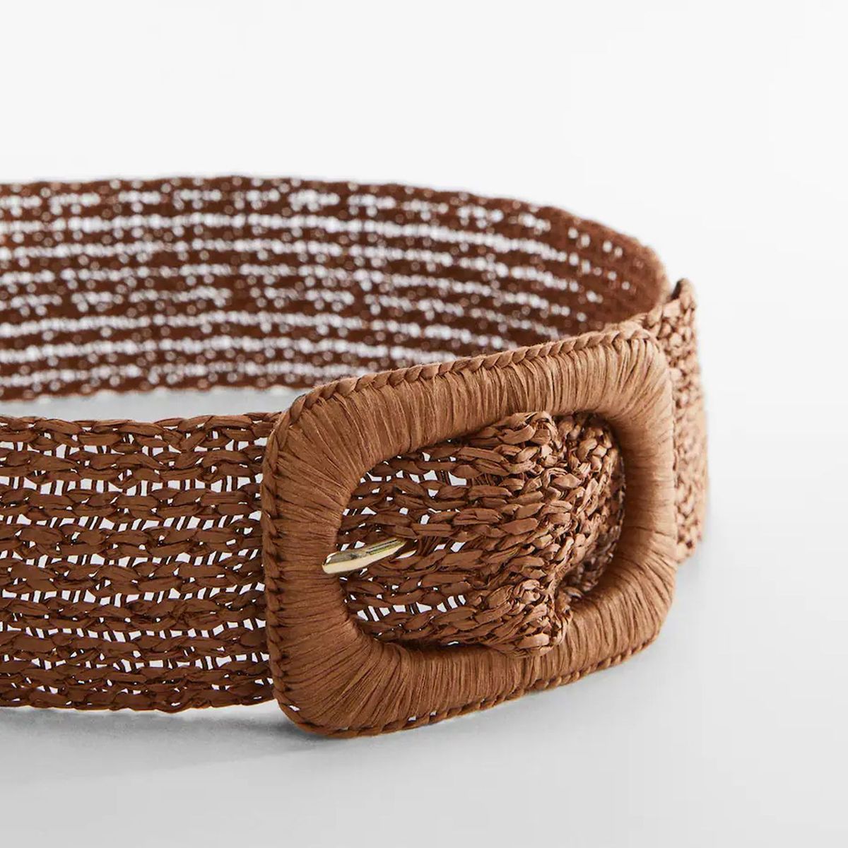 MANGO - Cinturón hebilla rafia