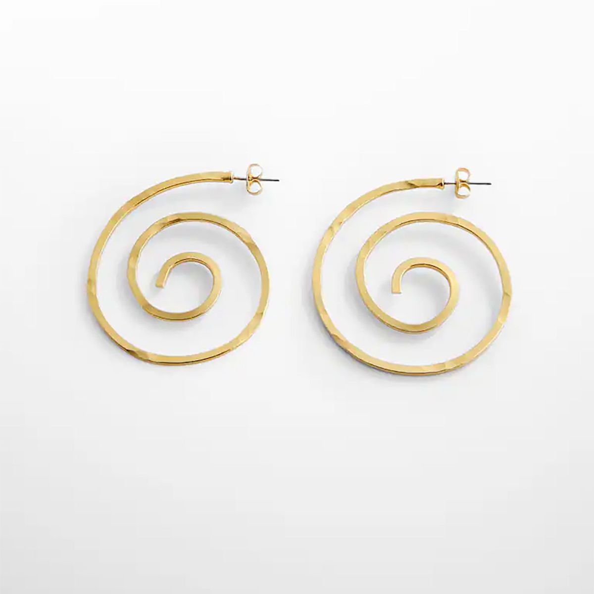 MANGO - Pendientes aros espiral