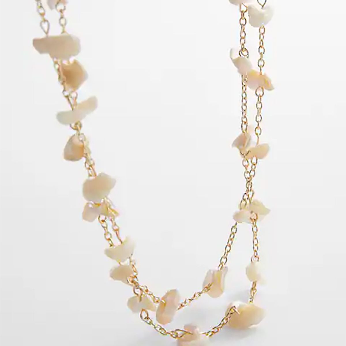 MANGO - Collar abalorios nácar