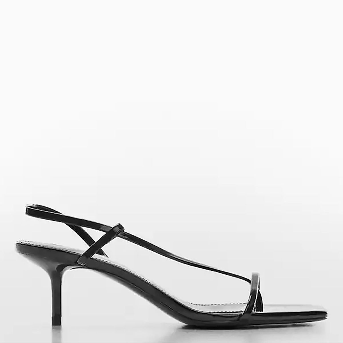 MANGO - Sandalia tiras tacón