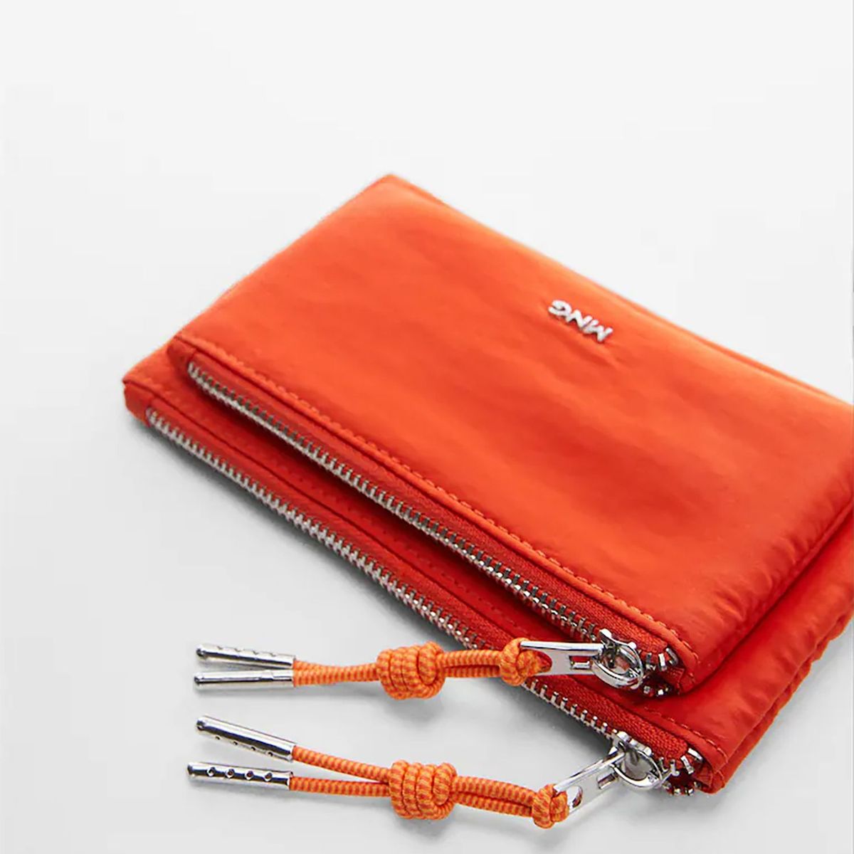MANGO - Monedero nylon doble cremallera