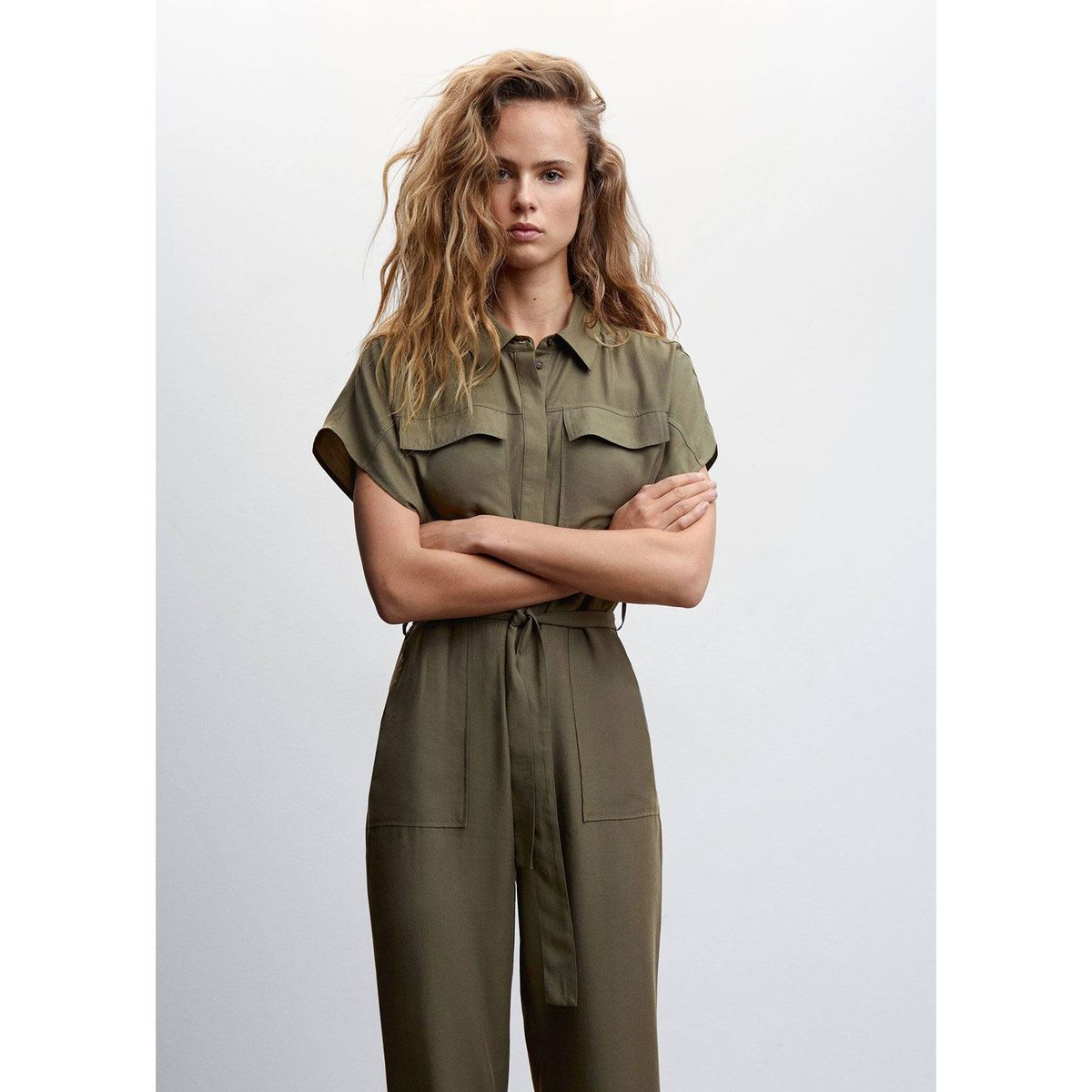 MANGO - Enterizo Casual Mujer Mango