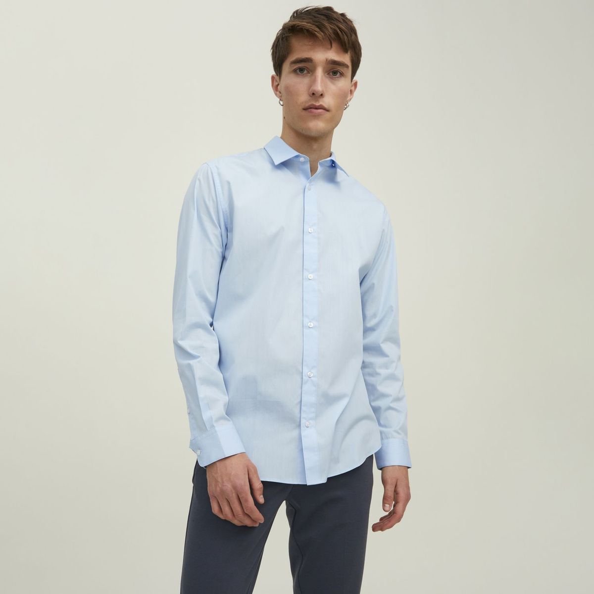 JACK&JONES - Camisa Manga Larga Slim Fit Hombre Jack&jones