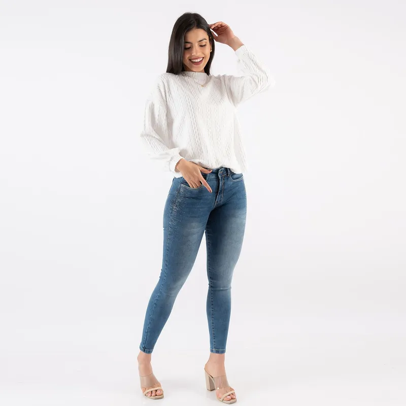 JAROLA - Jean Skinny Tiro Alto Mujer Jarola