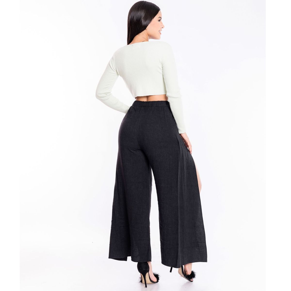 JAROLA - Pantalón Palazoo Mujer Jarola