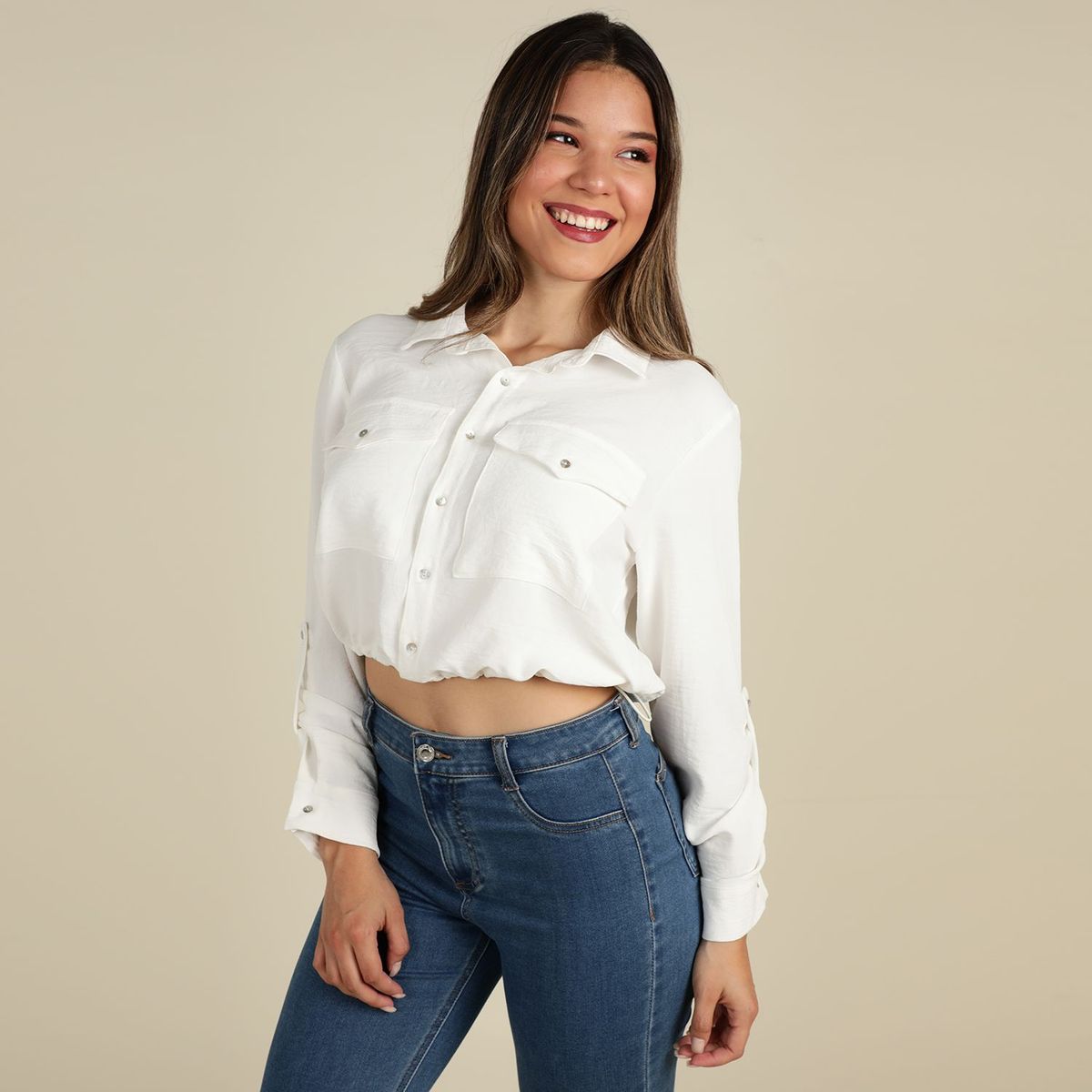 DENIMLAB - Blusa Manga Larga Mujer Denimlab