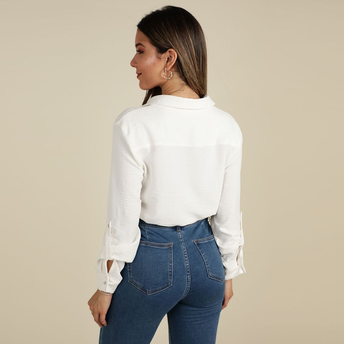 DENIMLAB - Blusa Manga Larga Mujer Denimlab