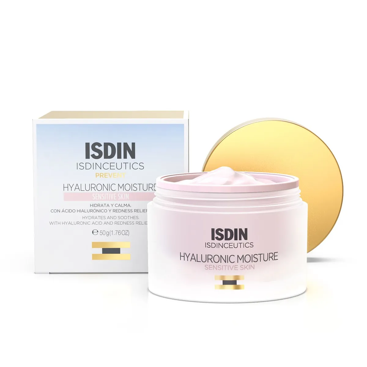 ISDIN - Isdin Isdinceutics Hyaluronic Moisture Sensitive 50ml - Crema Hidratante con ácido hialurónico para pieles sensibles