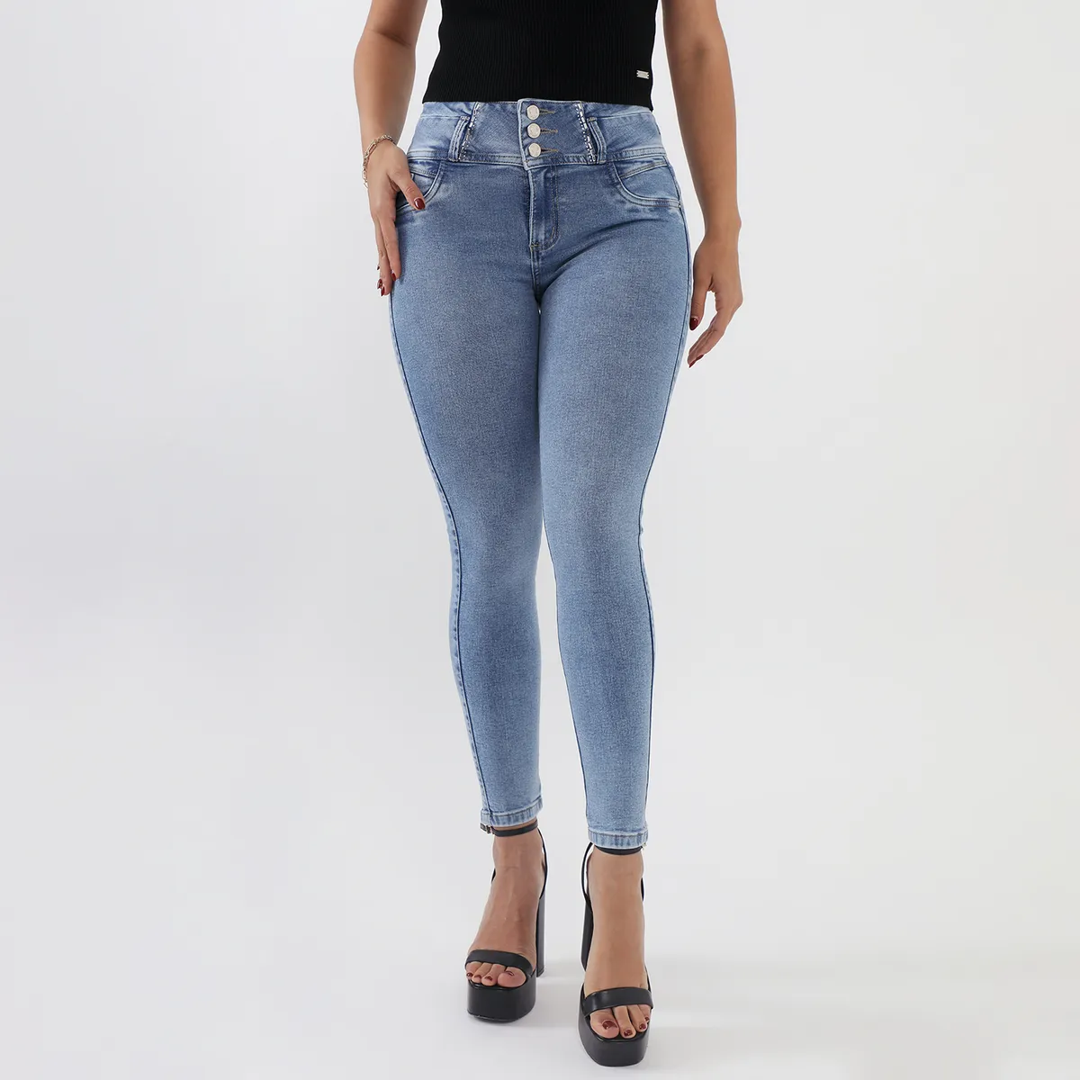 MOSSIMO - Jean Skinny Tiro Alto Mujer Mossimo