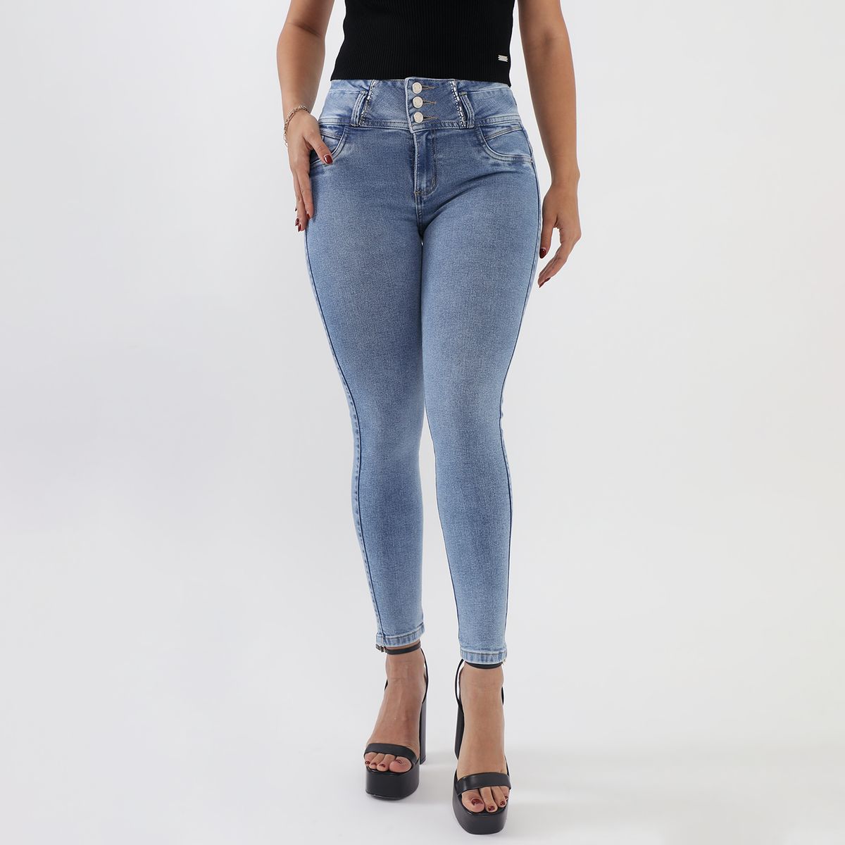 MOSSIMO - Jean Skinny Tiro Alto Mujer Mossimo