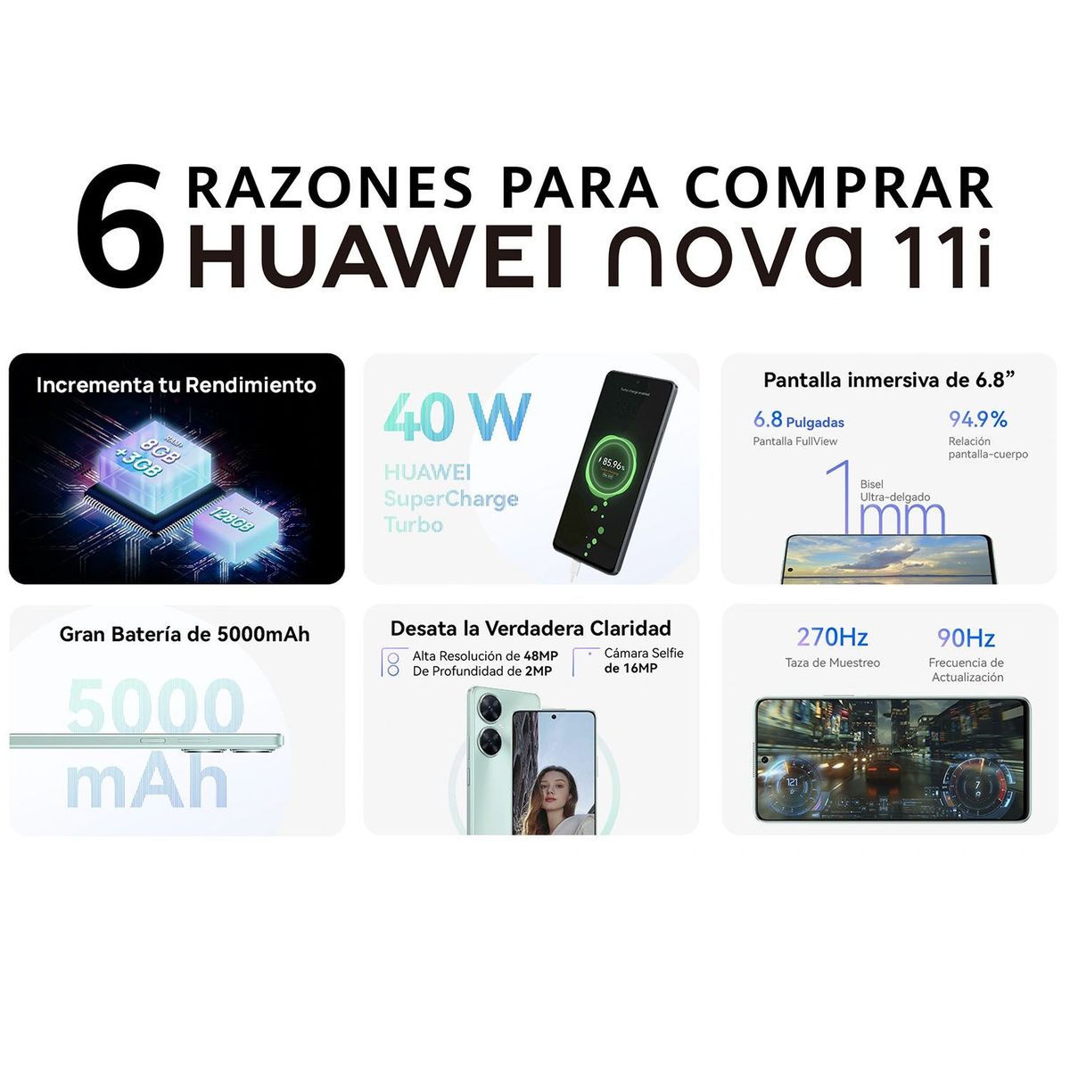 HUAWEI - Smartphone Huawei Nova 11i 8gb 128gb