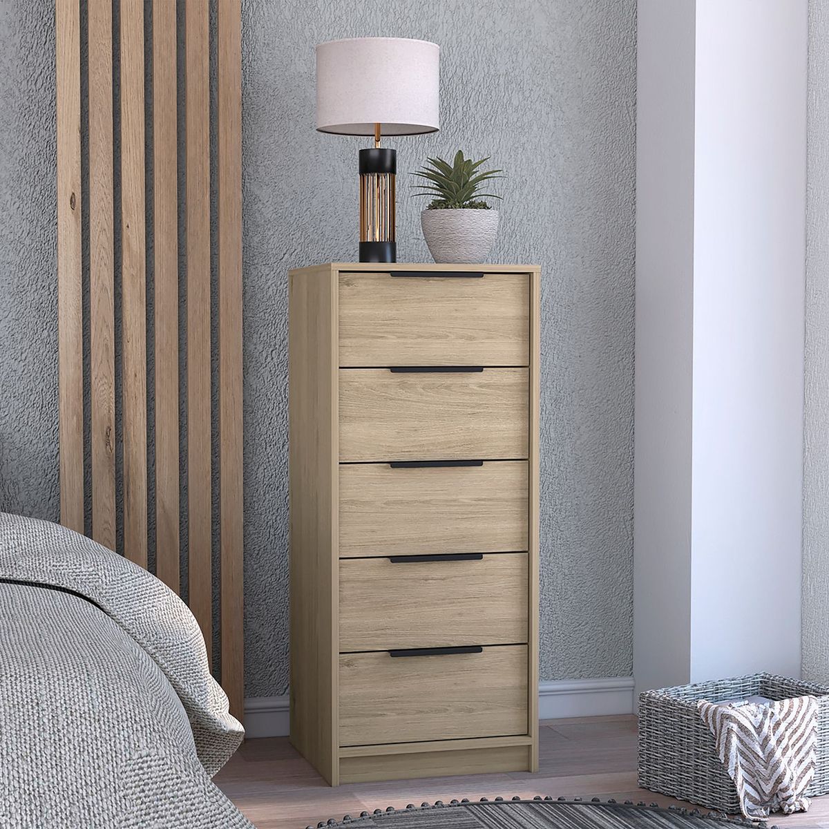 TUHOME - Cómoda Kaia 5 Cajones