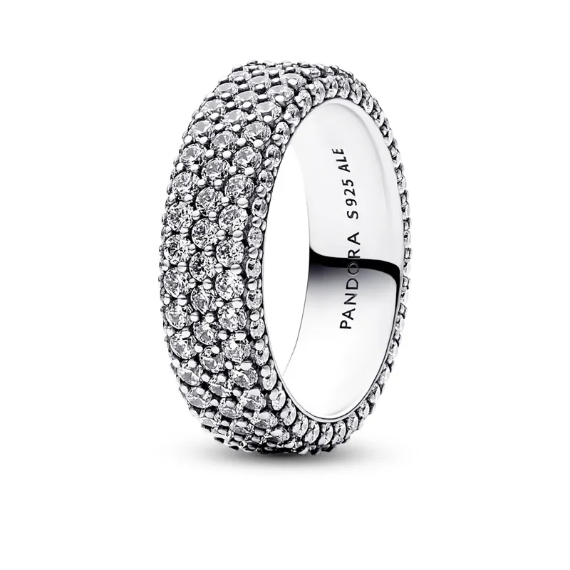PANDORA - Anillo Hilera de pavé triple