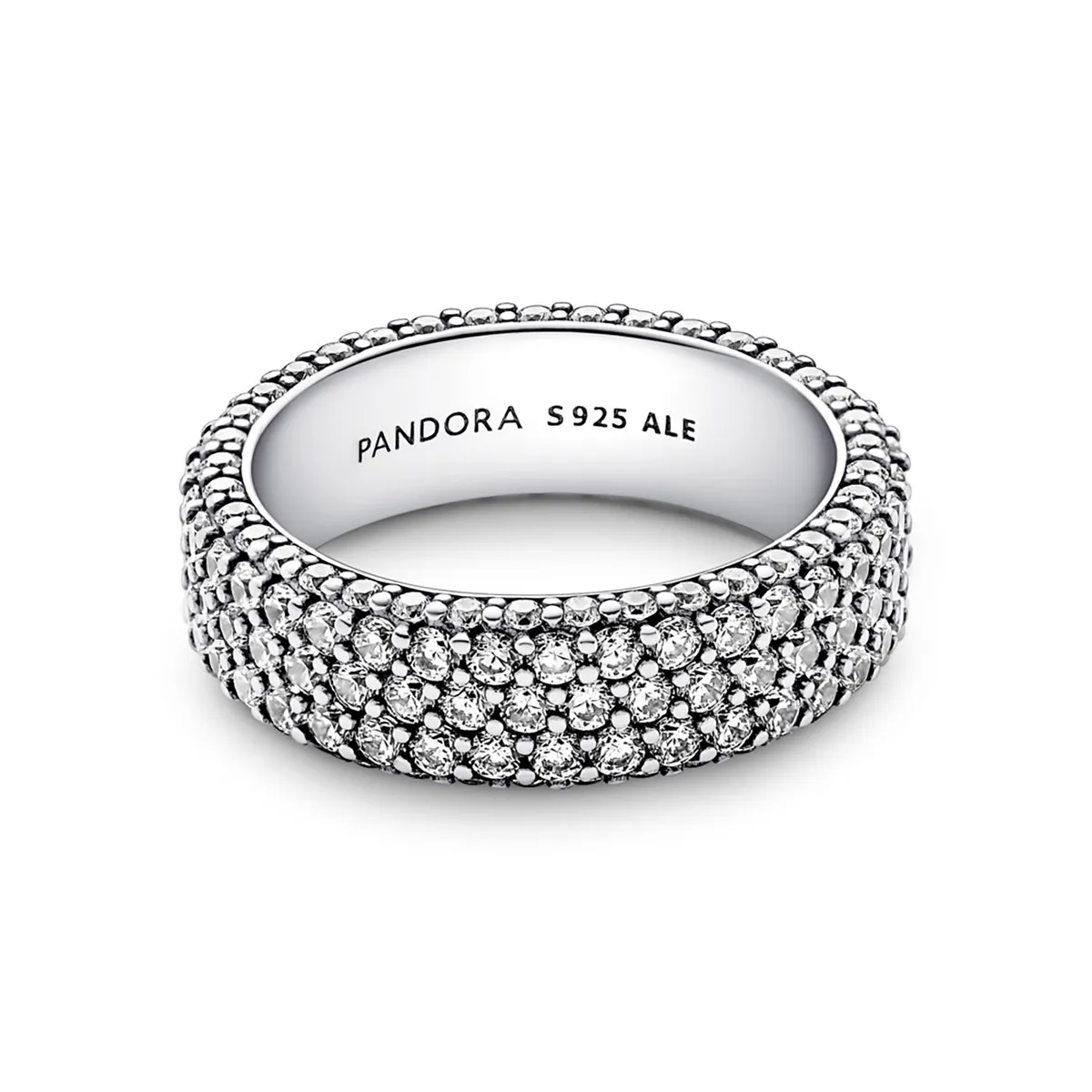 PANDORA - Anillo Hilera de pavé triple